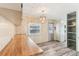 Dining area with wood counter and a chandelier at 11 Orangewood Dr, Fruitland Park, FL 34731