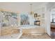 Luxurious bathroom with a large tub, fireplace, and double sinks at 1286 Prince Ct, Lake Mary, FL 32746