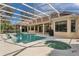Large pool and spa with screened enclosure at 1286 Prince Ct, Lake Mary, FL 32746