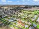 Aerial view of the neighborhood with golf course and mature landscaping at 17412 Se 76Th Flintlock Ter, The Villages, FL 32162