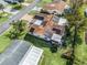 Aerial view of house showing solar panels on the roof at 17744 Se 95Th Ct, Summerfield, FL 34491