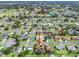 Aerial view showcasing home's location in a residential neighborhood at 17744 Se 95Th Ct, Summerfield, FL 34491