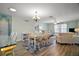 Bright dining area with adjacent living room at 2001 Cristo Rd, Lady Lake, FL 32159