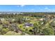 Aerial view shows home has a pool, screened-in porch, and pond access at 29319 Old Mill E, Tavares, FL 32778
