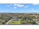 Aerial view shows property's layout, bordering trees, and proximity to area amenities at 29319 Old Mill E, Tavares, FL 32778