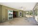 View of a screened patio with sliding glass doors leading to the inside of the home at 3380 Cr 528, Sumterville, FL 33585