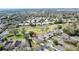 Bird's-eye view of the house and its surroundings, highlighting the location within a residential community at 3916 Doune Way, Clermont, FL 34711