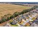 Aerial view of a house with a pool and large backyard in a residential neighborhood at 10291 Se 69Th Ter, Belleview, FL 34420