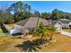 One story home with palm trees and American flag at 10291 Se 69Th Ter, Belleview, FL 34420