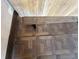 Damaged floorboards reveal a hole in the subfloor at 1109 Pioneer Trl, Leesburg, FL 34748