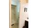 Clean bathroom with a shower stall, toilet, and vanity at 123 Pyracantha Ln, Leesburg, FL 34748