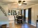 Dining room featuring a round table, chairs, and built-in hutch at 123 Pyracantha Ln, Leesburg, FL 34748