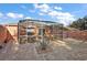 Screened patio with seating area and lush landscaping at 1504 Aalto Pl, The Villages, FL 32159