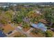 Aerial view showcasing home's neighborhood setting at 1625 Virginia Dr, Clermont, FL 34711