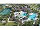 Resort-style pool, tennis, and pickleball courts at 17442 Blazing Star Cir, Clermont, FL 34714