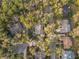 Aerial view of a house and surrounding neighborhood, showing lush trees and landscaping at 2042 Eagles Rest Dr, Apopka, FL 32712