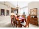 Formal dining room with wood table and chairs, built-in hutch at 2043 Sawgrass Dr, Apopka, FL 32712