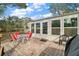 Outdoor patio featuring brick pavers and comfortable seating area at 3450 Laurel Dr, Mount Dora, FL 32757