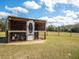 Charming rustic chicken coop with covered area for your hens at 37146 Calhoun Rd, Eustis, FL 32736