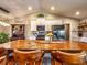 Rustic kitchen with farmhouse sink and wooden island at 37146 Calhoun Rd, Eustis, FL 32736