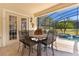 Outdoor dining area with a view of the pool at 39248 Tacoma Dr, Lady Lake, FL 32159