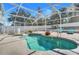 Inviting screened pool with spa and patio at 460 Brook Ridge Cir, Minneola, FL 34715