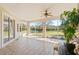 Relaxing screened porch overlooking tranquil backyard at 6026 Landings Blvd, Lady Lake, FL 32159