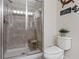 Bathroom with walk-in shower and nautical theme at 8955 Coco Palm Rd, Kissimmee, FL 34747