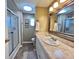 Bright bathroom with shower and toilet at 106 Gardenia Way, Leesburg, FL 34748