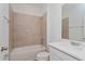 Bathroom features tub, toilet and vanity at 1304 Silo Dr, St Cloud, FL 34771