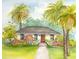Charming yellow house with landscaping and palm trees at 15323 Sw 25Th Pl, Ocala, FL 34482