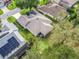 Aerial view of home highlighting roof, landscaping and proximity to neighboring homes at 16814 Se 80Th Bellavista Cir, The Villages, FL 32162