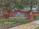 Oak Bend community entrance sign with landscaping at 4813 Waters Gate Dr, Tavares, FL 32778