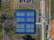 Aerial shot of pickleball courts, baseball field, and parking area at 12163 Se 176Th Loop, Summerfield, FL 34491