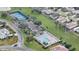 Aerial view of pool and tennis courts at 12163 Se 176Th Loop, Summerfield, FL 34491