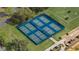 Aerial view of tennis courts at 12163 Se 176Th Loop, Summerfield, FL 34491