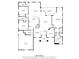 Detailed floorplan of a 2442 sq ft home featuring a primary bedroom, garage, screened porch and open living spaces at 13819 Sw 109Th Ln, Dunnellon, FL 34432