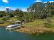 Private boat dock with gazebo at 2450 Topping Pl, Eustis, FL 32726