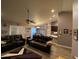 Open living room featuring a dining area and kitchen at 2613 Crest Dr, Haines City, FL 33844