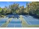 Aerial view of tennis and pickleball courts at 40 Moree Loop # 1, Winter Springs, FL 32708