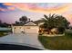 Charming single-story home with a well-manicured lawn, large driveway, and lush landscaping in a serene setting at 4515 Biggs Pl, The Villages, FL 32163