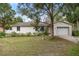 House exterior featuring a ranch-style home with a single garage and well-maintained lawn at 5301 Se 115Th Pl, Belleview, FL 34420