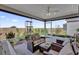 Relaxing screened porch overlooking a tranquil backyard at 6206 Dingman Way, The Villages, FL 32163