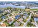 An aerial view showcasing the home's location in a desirable neighborhood at 858 Pinckney Ln, The Villages, FL 32162