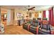 Home theater with reclining seats and projector at 113 Pecorri Ct, Auburndale, FL 33823