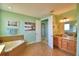 Primary bathroom with soaking tub and walk-in shower at 113 Pecorri Ct, Auburndale, FL 33823