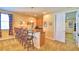 Wet bar with seating and granite countertop at 113 Pecorri Ct, Auburndale, FL 33823