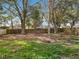 Level lot features established shade trees and a rear fence at 11744 Oswalt Rd, Clermont, FL 34711