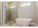 Bathroom with soaking tub and walk-in shower at 14261 Crest Palm Ave, Windermere, FL 34786