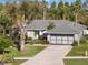 Housetop view showing a single-story house with a pool and lush landscaping at 15729 Greater Groves Blvd, Clermont, FL 34714